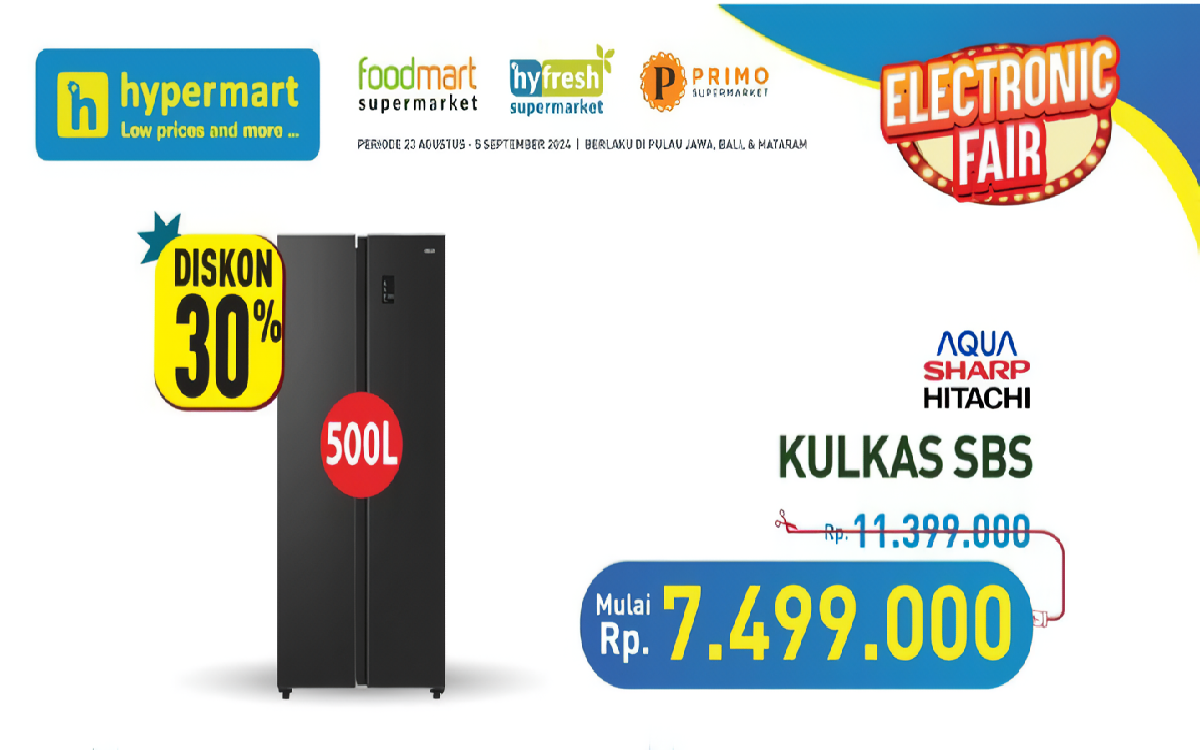 Serbu Promo Electronic Fair Dari Hypermart, Ada Diskon Besar-besaran!