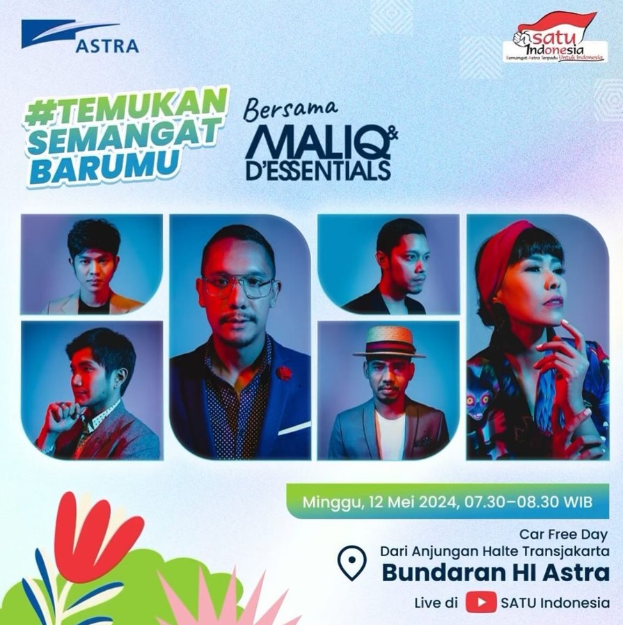 Pesta Minggu Pagi! CFD-an Sambil Nonton MALIQ & D’Essentials di Bundaran HI 