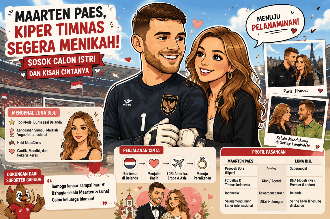 Maarten Paes, Kiper Timnas Segera Menikah: Sosok Calon Istri dan Kisah Cintanya