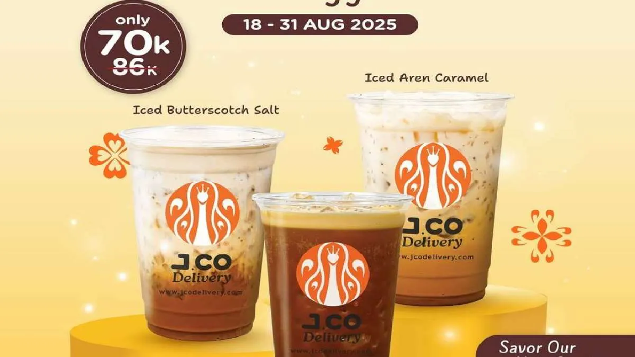 Promo Terbaru JCO Delivery: Beli 3 Minuman Menu Baru Cuma Rp 70.000, Cek Caranya