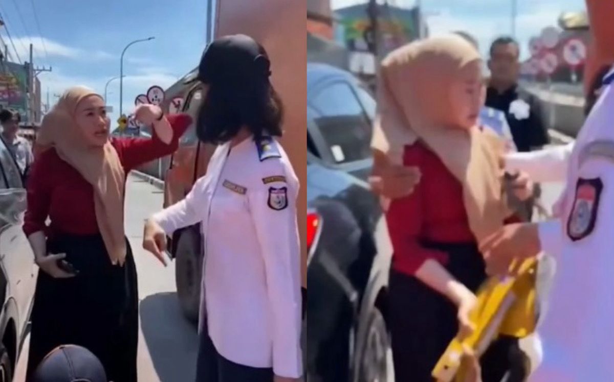 Viral! Wanita Ini Ngamuk ke Petugas Dishub Gegara Tak Terima Mobilnya Digembok