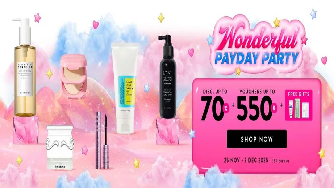 Daftar Promo Terbaru Sociolla 1-3 Desember 2025: Skincare dan Makeup Diskon hingga 70 Persen