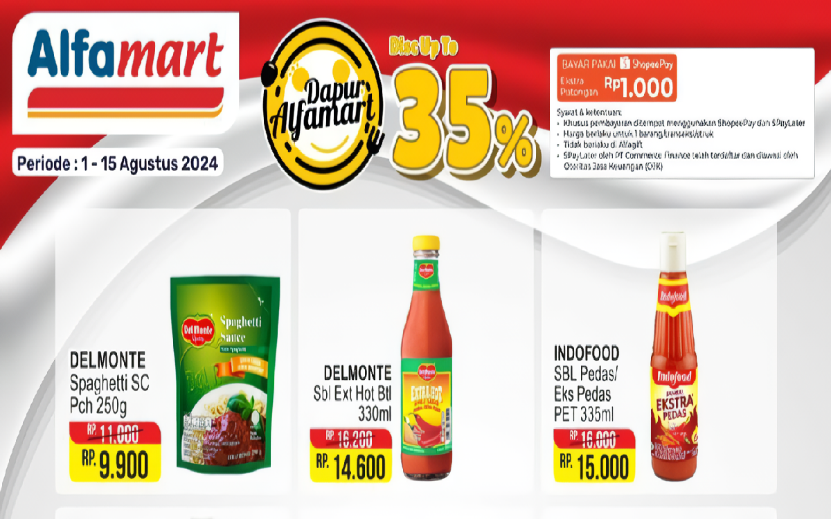 Sikat! Promo 'Dapur Alfamart' dengan Diskon Hingga 35 Persen, Penuhi Kebutuhan Dapur Lebih Hemat