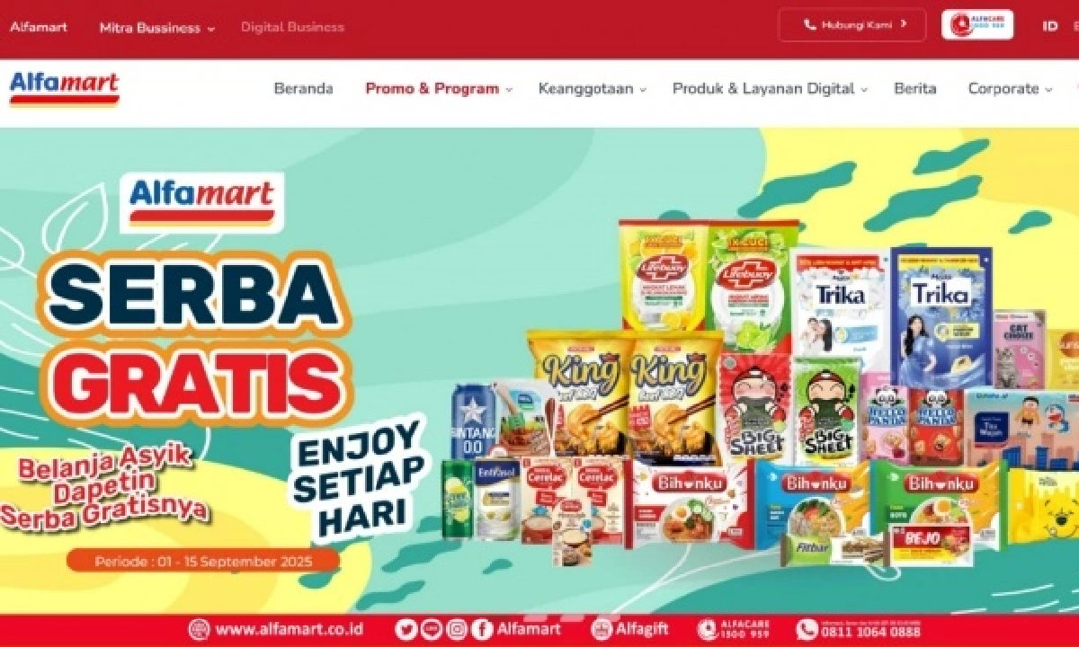 Promo JSM Alfamart 12-14 September 2025: Ada Belanjaan Serba Gratis Guys!