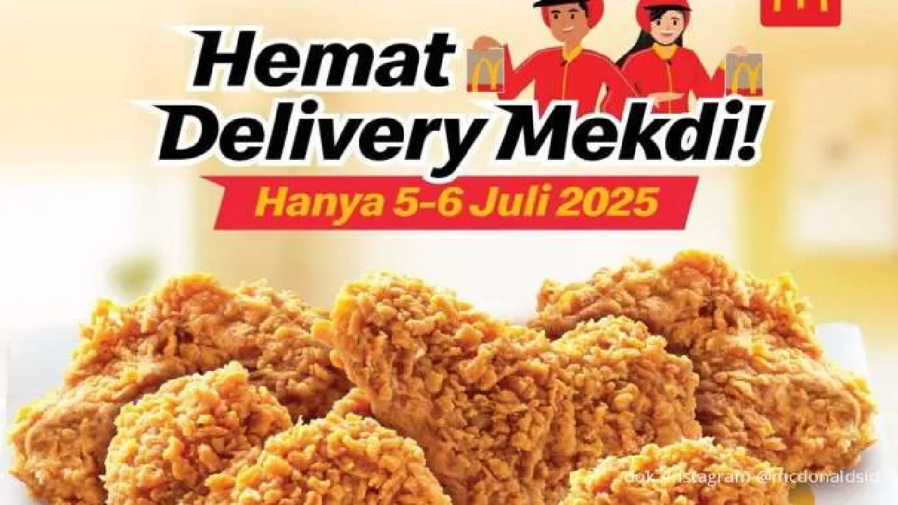 Promo McD Khusus Delivery: 5 Ayam Goreng Cuma Rp 55.000an Aja!