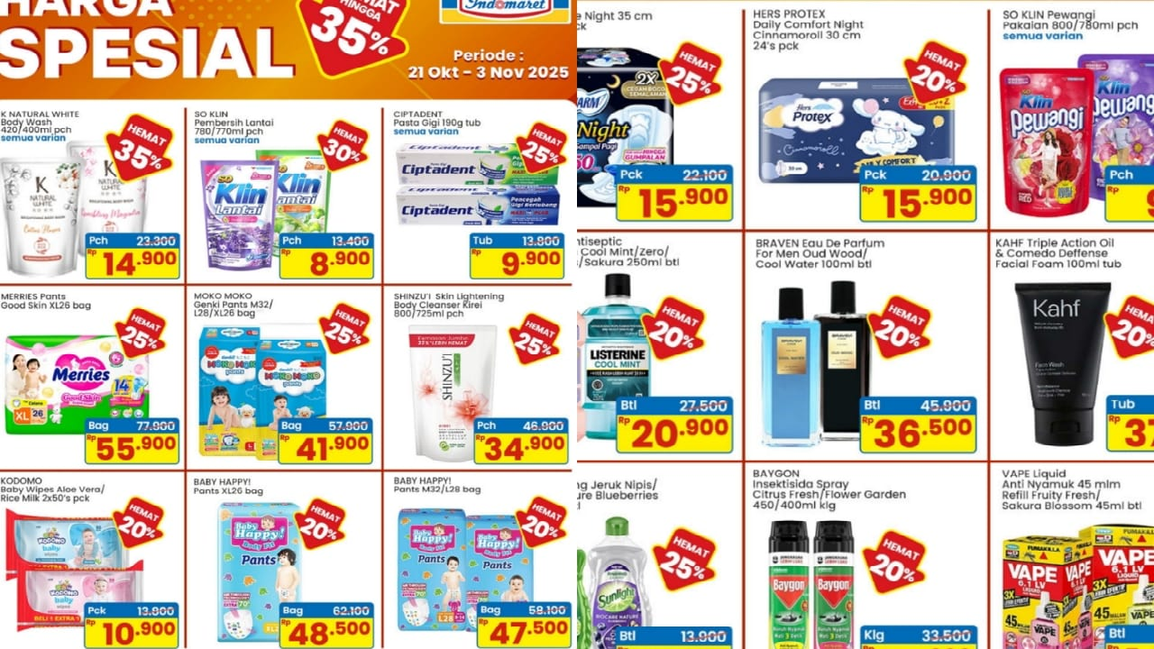 ADA Promo Menarik Indomaret Hari Ini, Senin 3 November 2025: Listerine Diskon Murah!