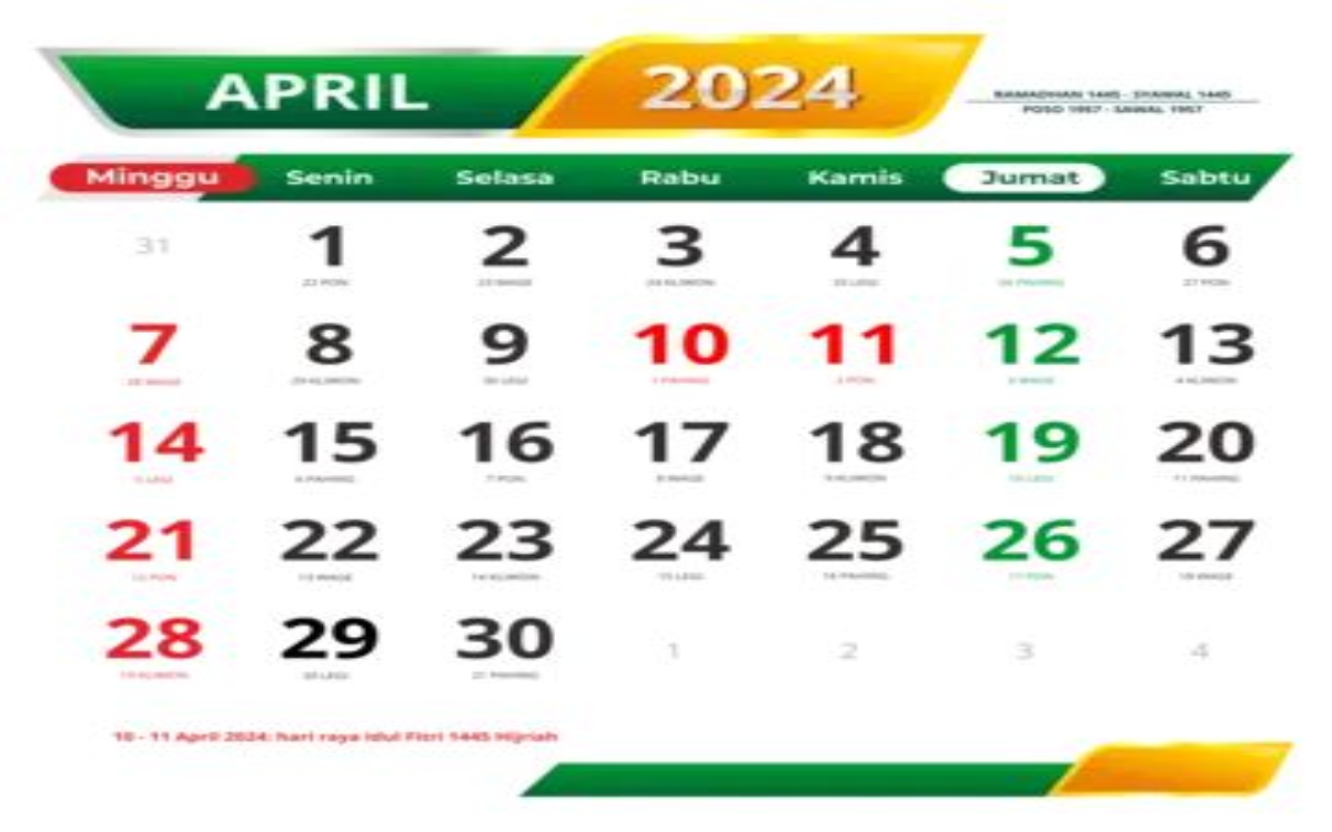 Catat dan Simak Jadwal Libur dan Cuti Bersama Lebaran 2024, Berapa Hari?