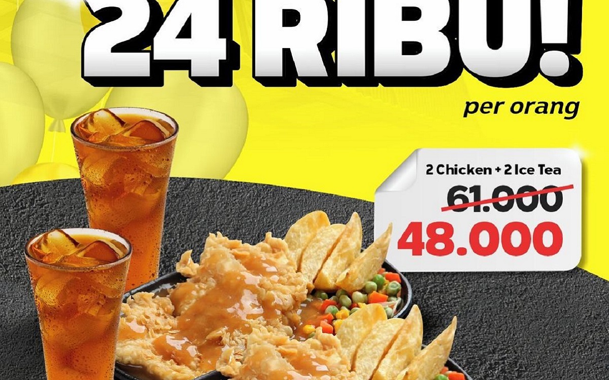 Promo HUT ke-24 Waroeng Steak & Shake: Makan dan Minum Hanya Rp 20 Ribuan!