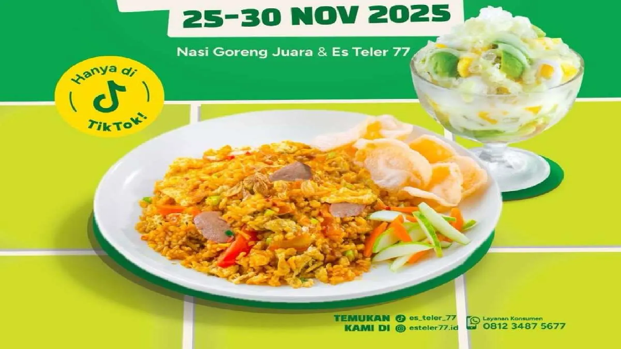 Promo PayDay Es Teler 77: Nasgor Juara dan Es Teler Harga Spesial