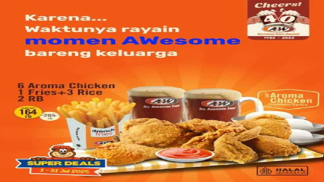 Ambil Promo A&W: 6 Aroma Chicken Harga Spesial, Cocok Jadi Makanan Keluarga Akhir Bulan