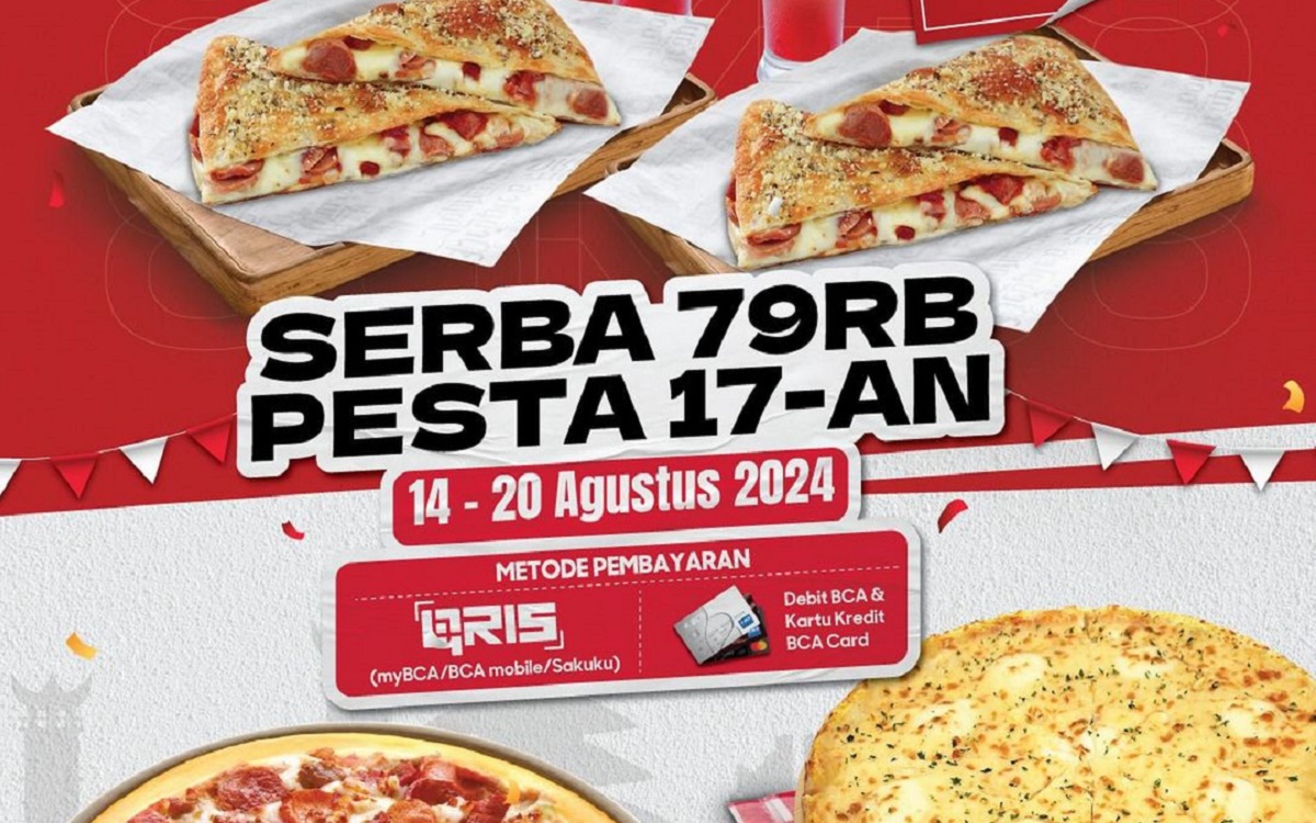 Promo HUT RI ke-79 Pizza Hut: Makan Hemat Serba Rp 79.000, Catat Tanggalnya!