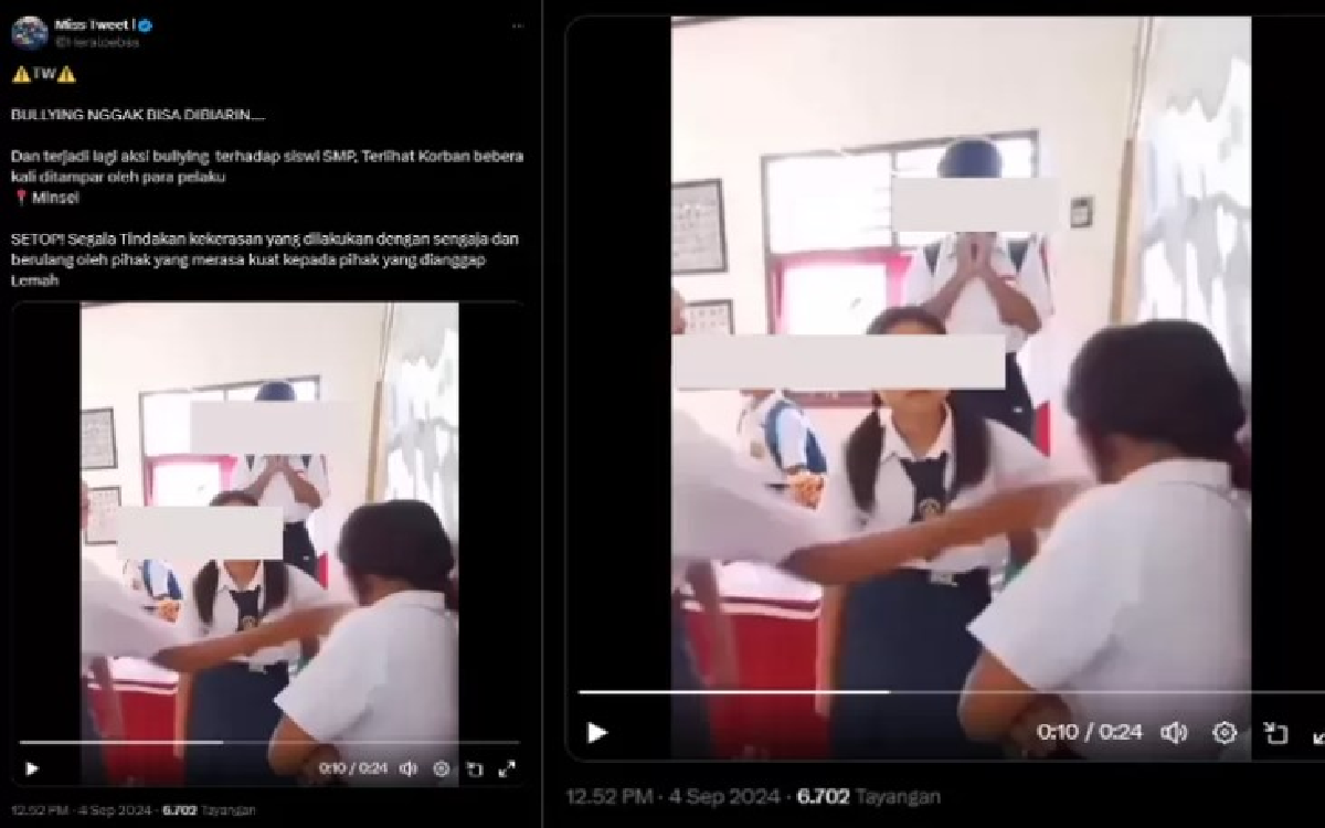 Viral Video Berduasi 24 Detik Isinya Anak SMP Dibully Hingga Dianiaya di Depan Kelas