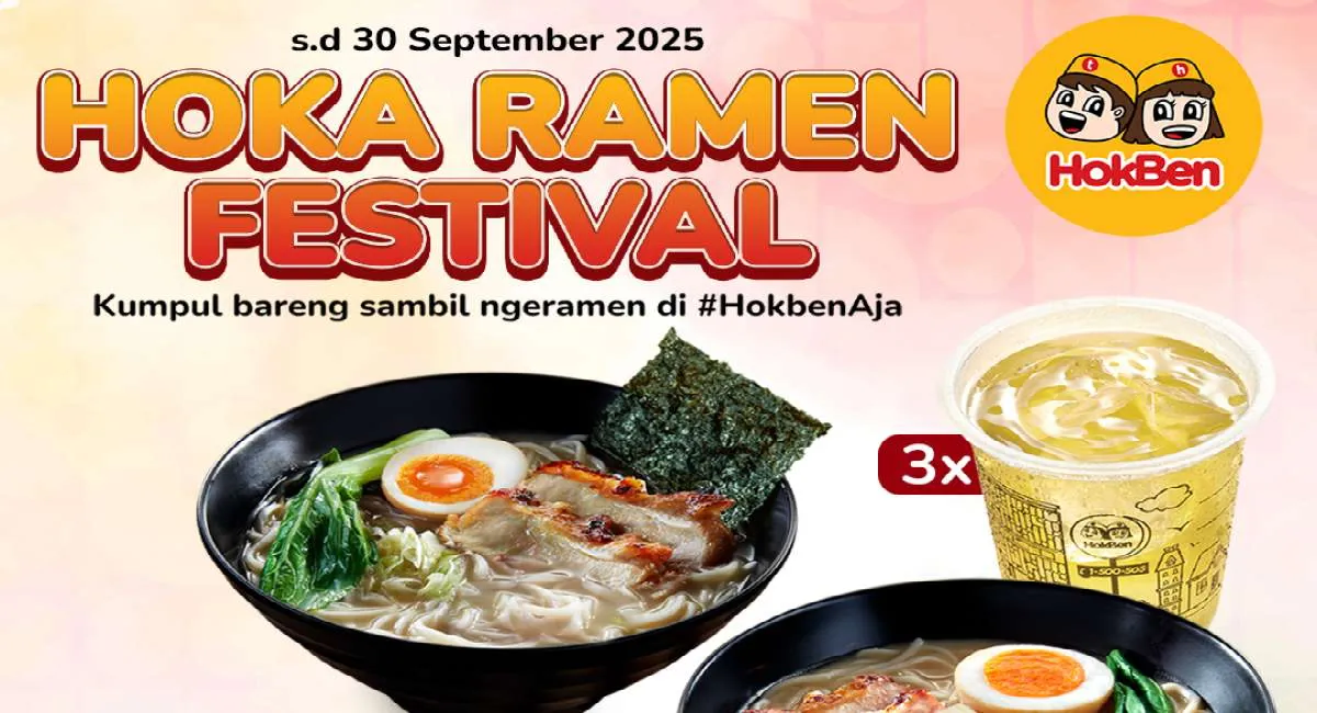 Promo Hoka Ramen Spesial September 2025: Ngeramen Bareng Mulai Rp 36.000an!