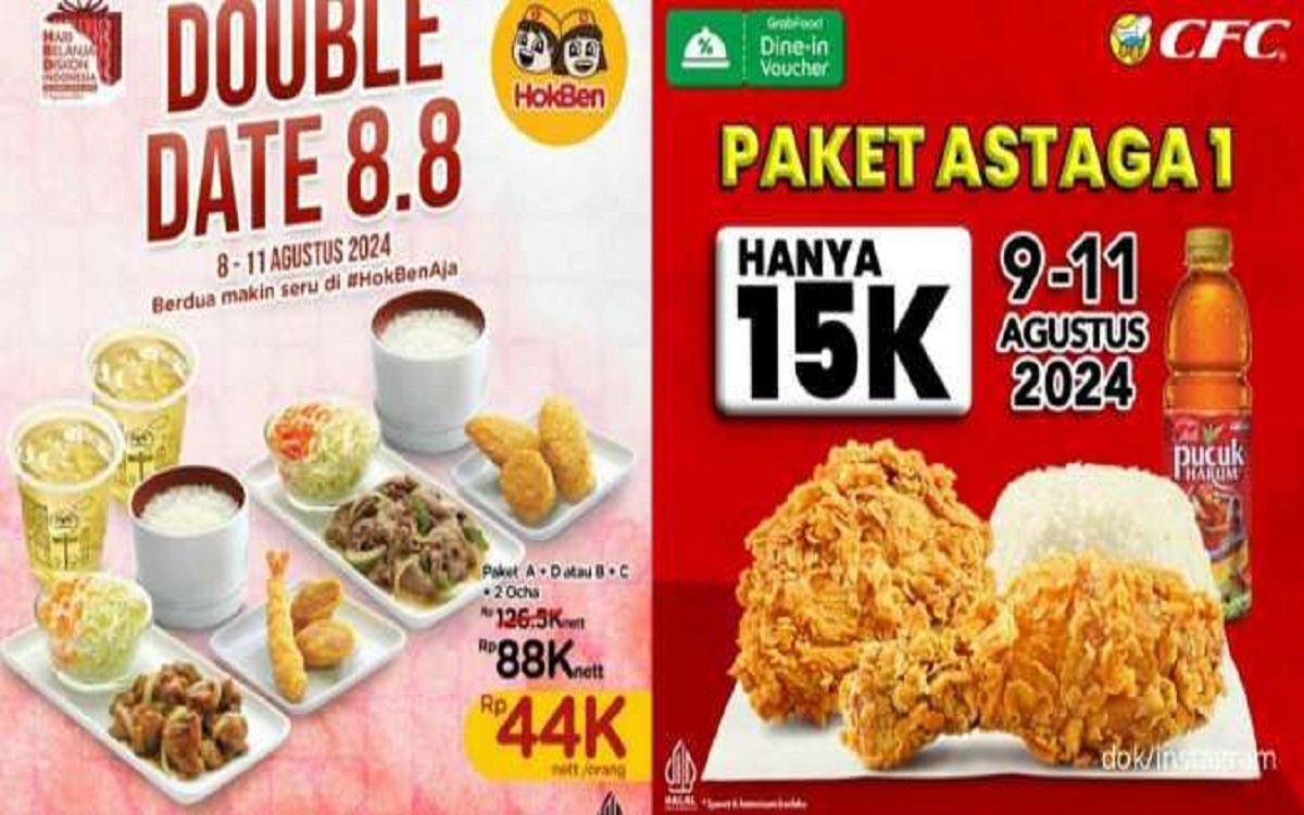 Edisi Akhir Pekan: Promo Makanan Terbaik dari CFC dan Hokben, Diskon Menggoda 9-11 Agustus 2024!