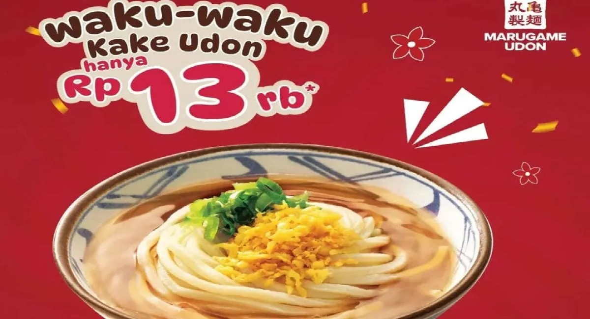 Promo Spesial Anniversary Marugame Udon: Nikmati Diskon Spesial Serba Rp13.000