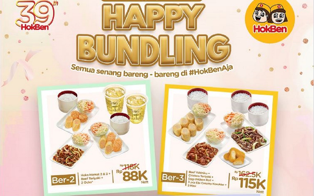 Nikmati Promo Happy Bundling Hokben di Bulan Mei 2024: Makan Hemat Hingga Berempat Mulai Rp 88 Ribu!