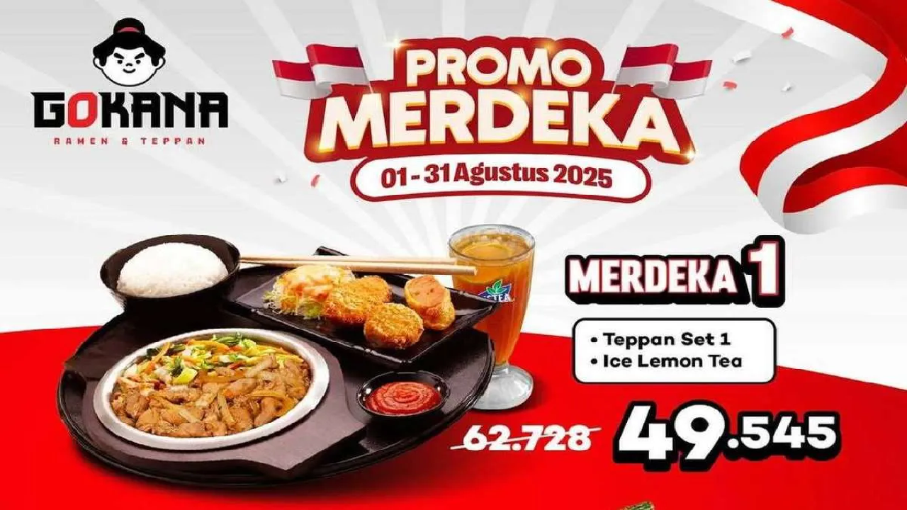 Meriahkan Bulan Agustus, Gokana Berikan Promo 3 Paket Merdeka 1-31 Agustus 2025