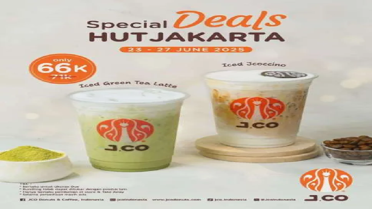 JCO Rayakan HUT Jakarta! Beli 2 Minuman Favorit Ada Harga Spesial