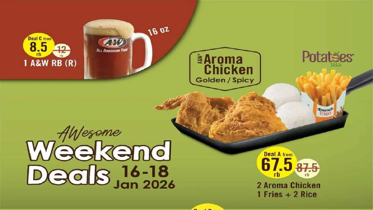 Berlaku Sampai Besok! Ambil Sekarang Promo A&W Spesial Weekend: Beli Paket Ayam Dapat Free 2 Cheeseburger