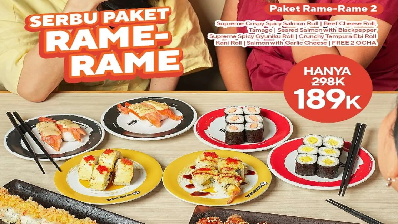 Promo Menarik Genki Sushi Agustus 2025: 8 Jenis Sushi Harga Spesial