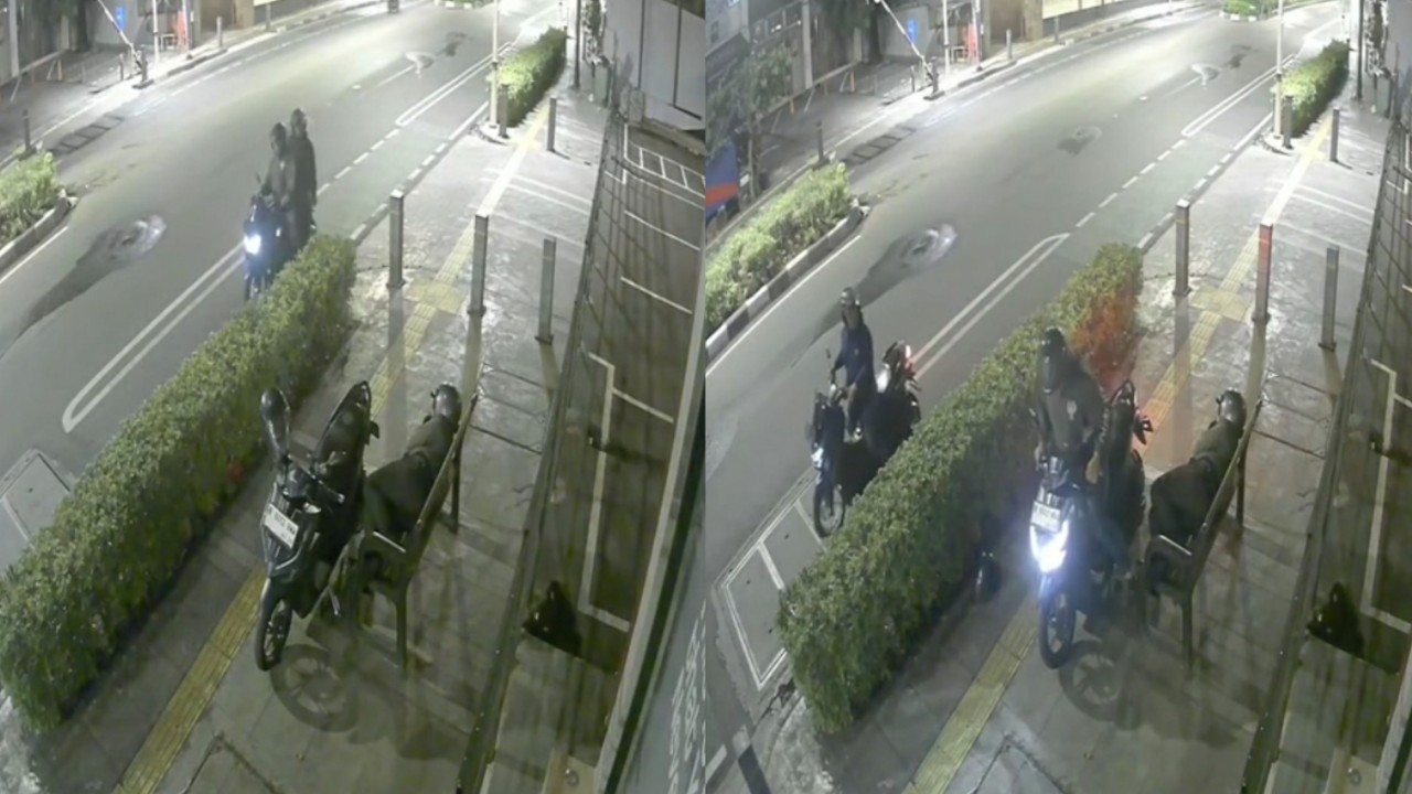 Viral Pria Tertidur Lelap di Kursi Trotoar, Tak Sadar Motornya Raib Dicuri Maling