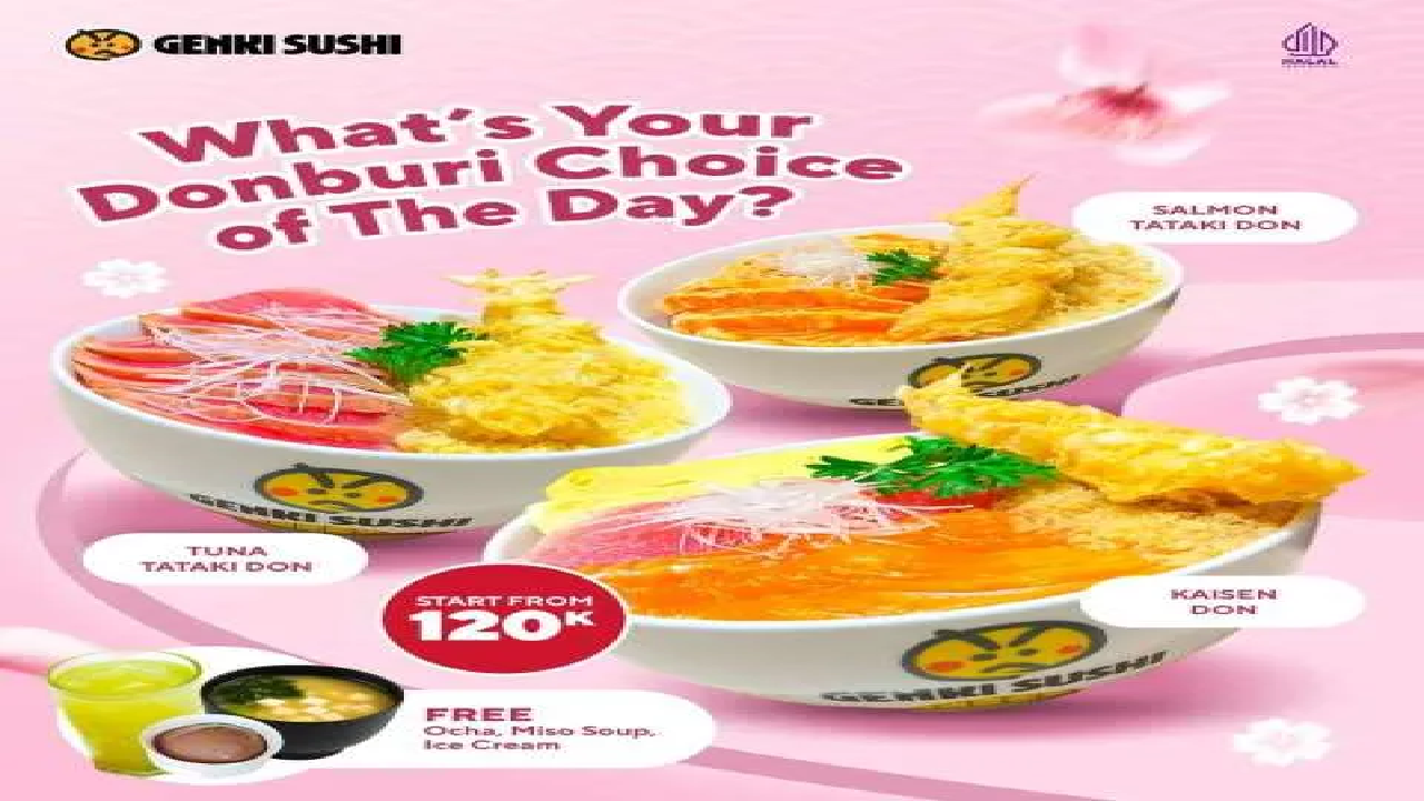 Genki Sushi Berikan Promo Pay Day Akhir Juli 2025: Free Ocha, Miso Soup dan Ice Cream