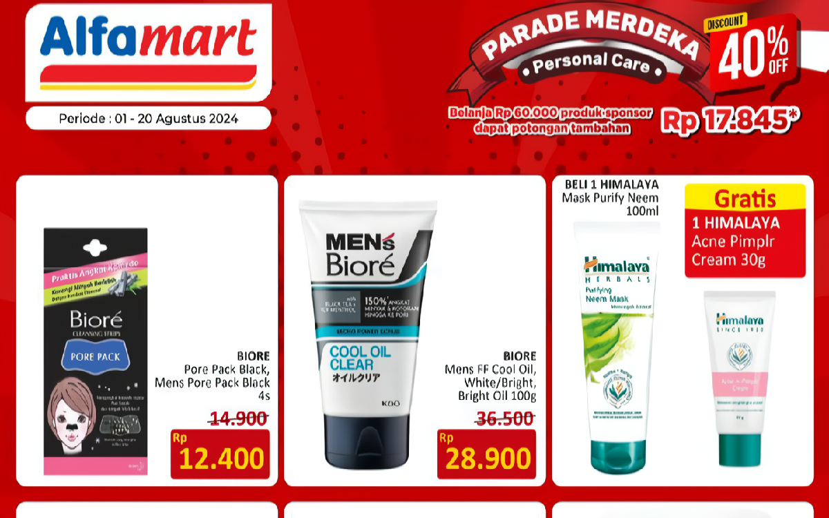 Promo Spesial 'Parade Merdeka' Alfamart: Rahasia Tampil Menawan dengan Produk Personal Care Berkualitas