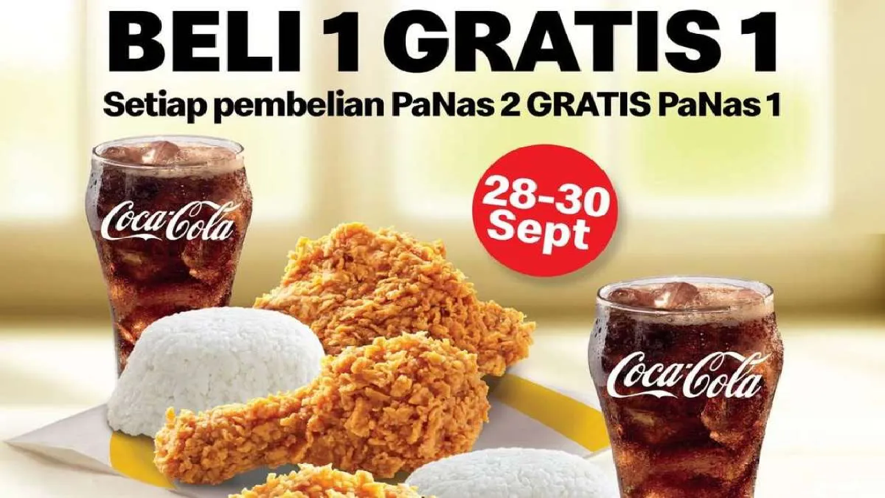 Ambil Sekarang Promo McD Khusus Drive Thru: Hemat Besar Beli 1 Gratis 1, Berlaku 28-30 September