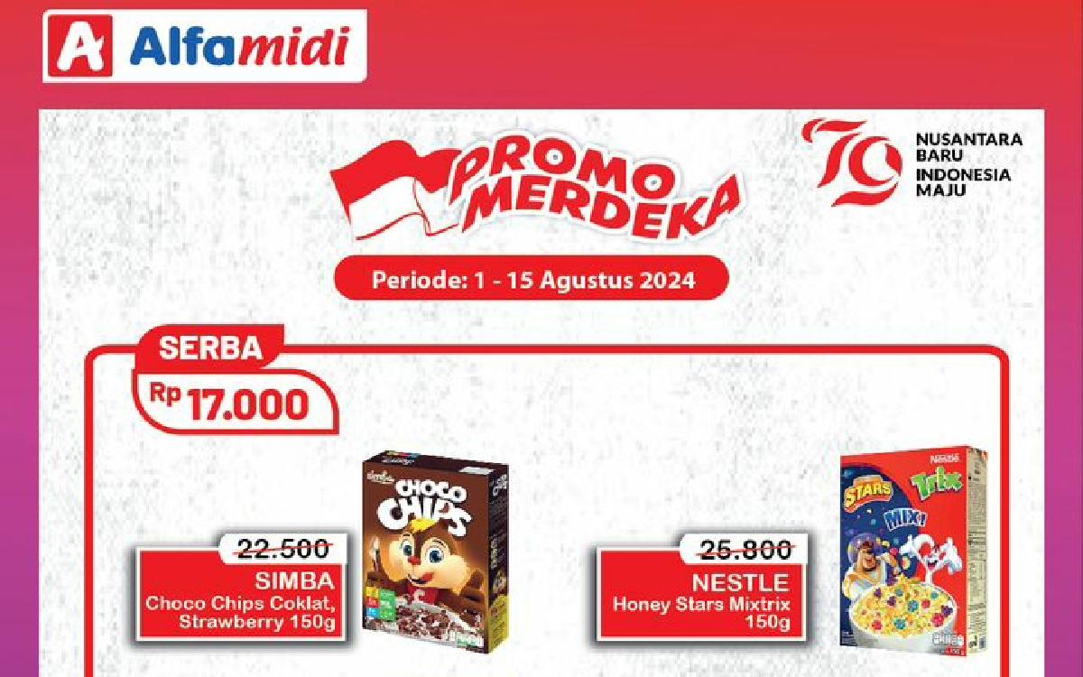 Rayakan HUT RI dengan 'Promo Merdeka', Alfamidi Hadirkan Produk Harga Spesial Hingga 15 Agustus 2024!