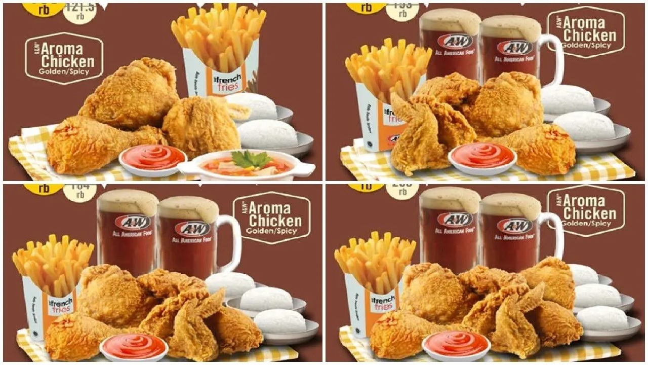 YES Ada Promo Makan Kumpul Bareng dari A&W: Paket Ayam Rame-rame Mulai Rp100.000