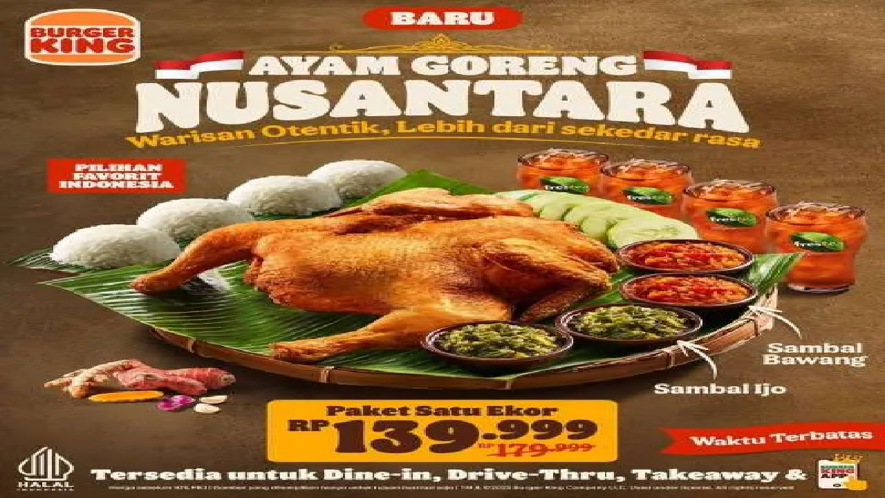 Burger King Ada Promo Menarik Agustus 2025: Paket 1 Ekor Ayam Komplit Cuma Rp130.000an