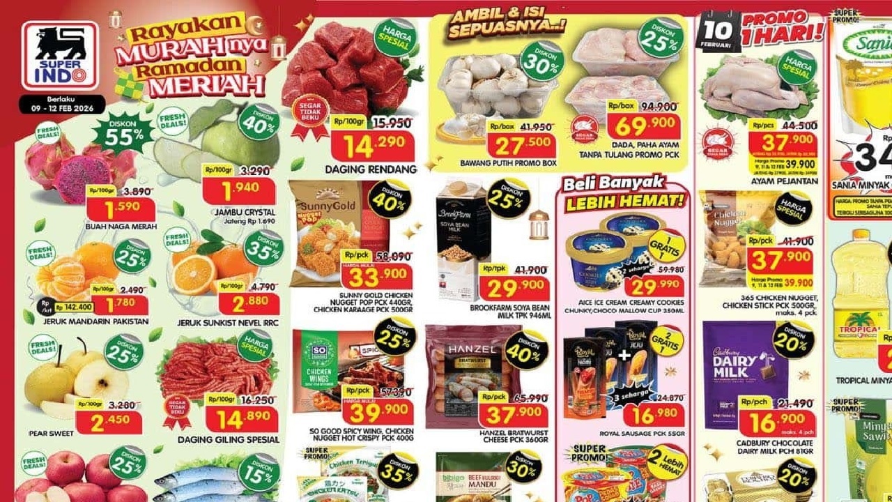 Promo Weekday Superindo: Diskonan Bahan Munggahan Menyambut Ramadan 2026