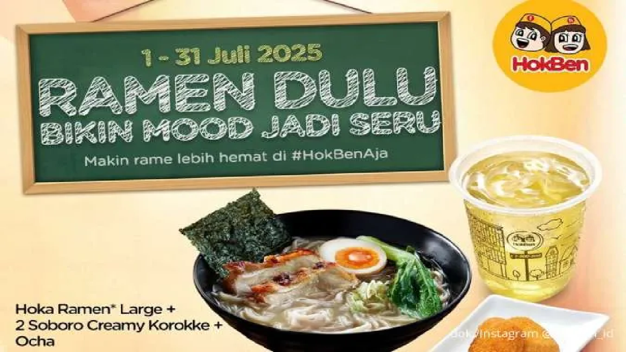 Makan Ramen di Hokben Ada Promo Khusus Juli 2025: Ramen + Dumpling + Ocha Jadi Rp 50.000an
