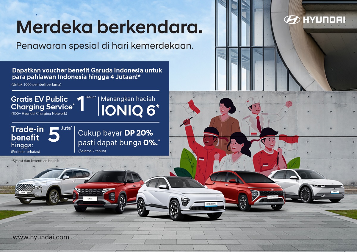 Hyundai Rayakan HUT ke-79 RI dengan Apresiasi Pahlawan Masa Kini, Ciptakan Program Merdeka Berkendara di Seluruh Indonesia