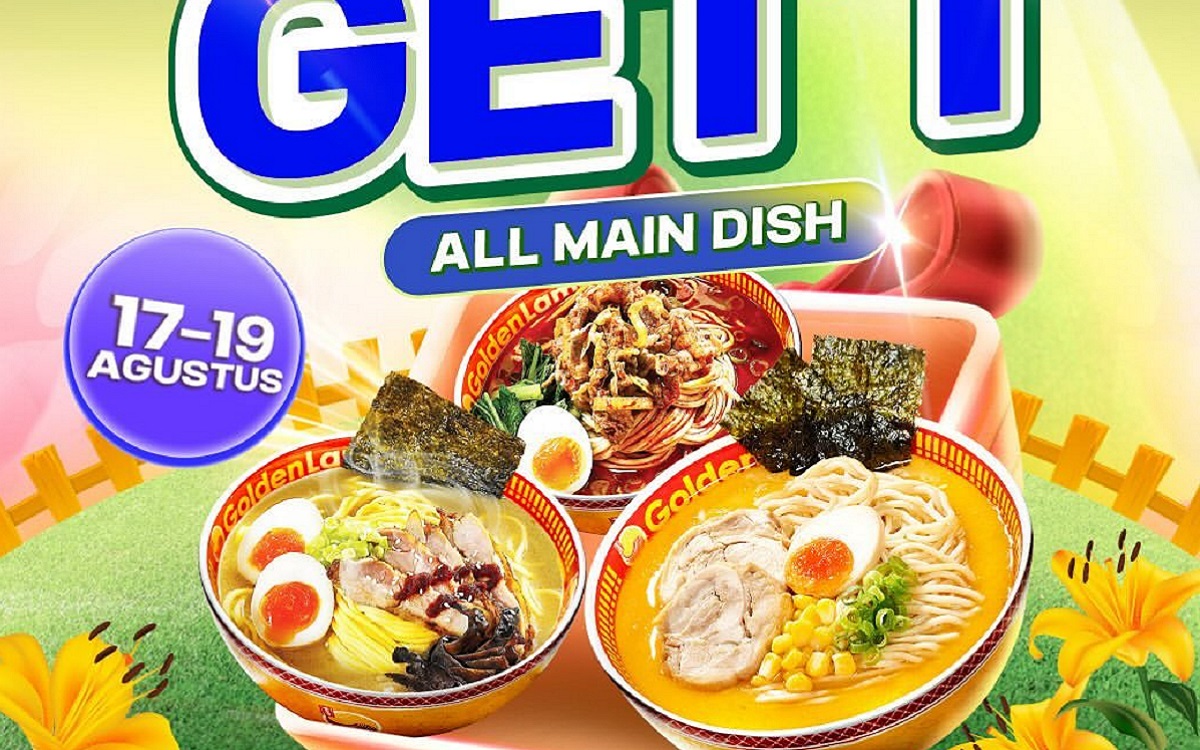 Berakhir Hari Ini! Golden Lamian Berikan Promo Buy 2 Get 1 untuk Semua Menu Main Dish