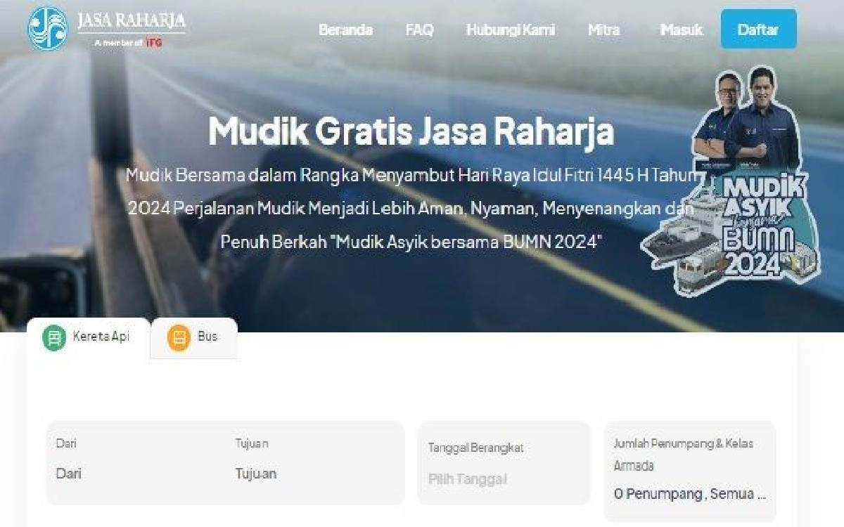 Selain BUMN, Ada Jasa Raharja yang Sediakan Tiket Mudik Gratis: Cek Syaratnya!