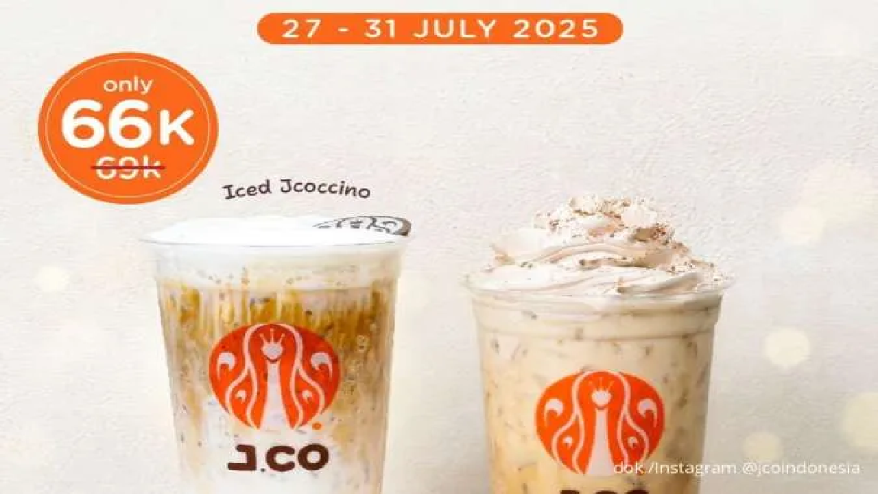 Promo JCO Akhir Juli 2025: 2 Minuman Spesial Cuma Rp66.000