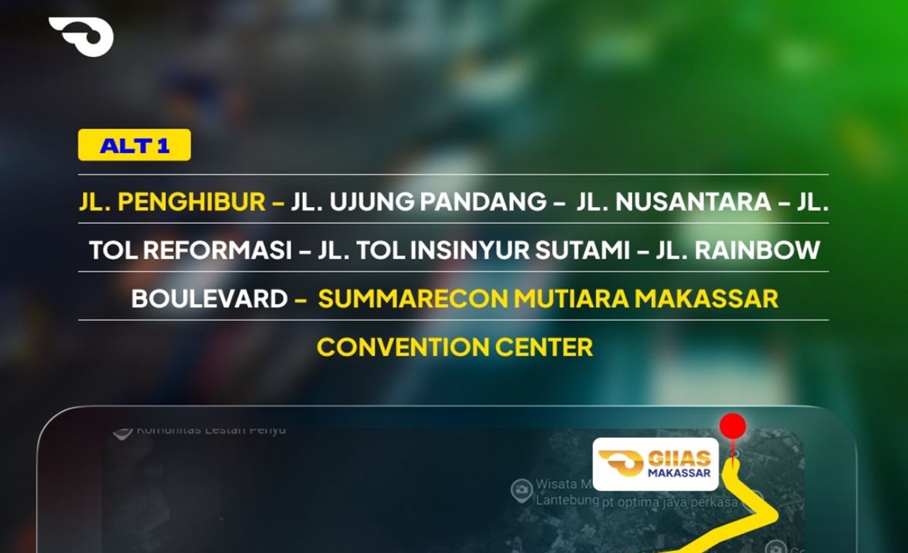 GIIAS Makassar 2025 Dibuka Hari Ini, Cek Panduan Lengkap Akses ke Summarecon Mutiara Makassar Convention Center