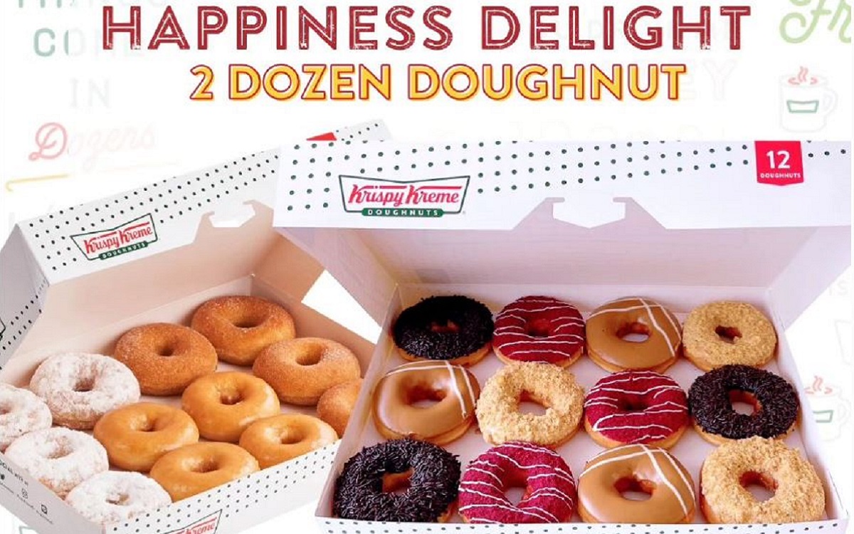 Promo Spesial Krispy Kreme Spesial Hari Ini: 2 Lusin Donat Hanya Rp 100.000!