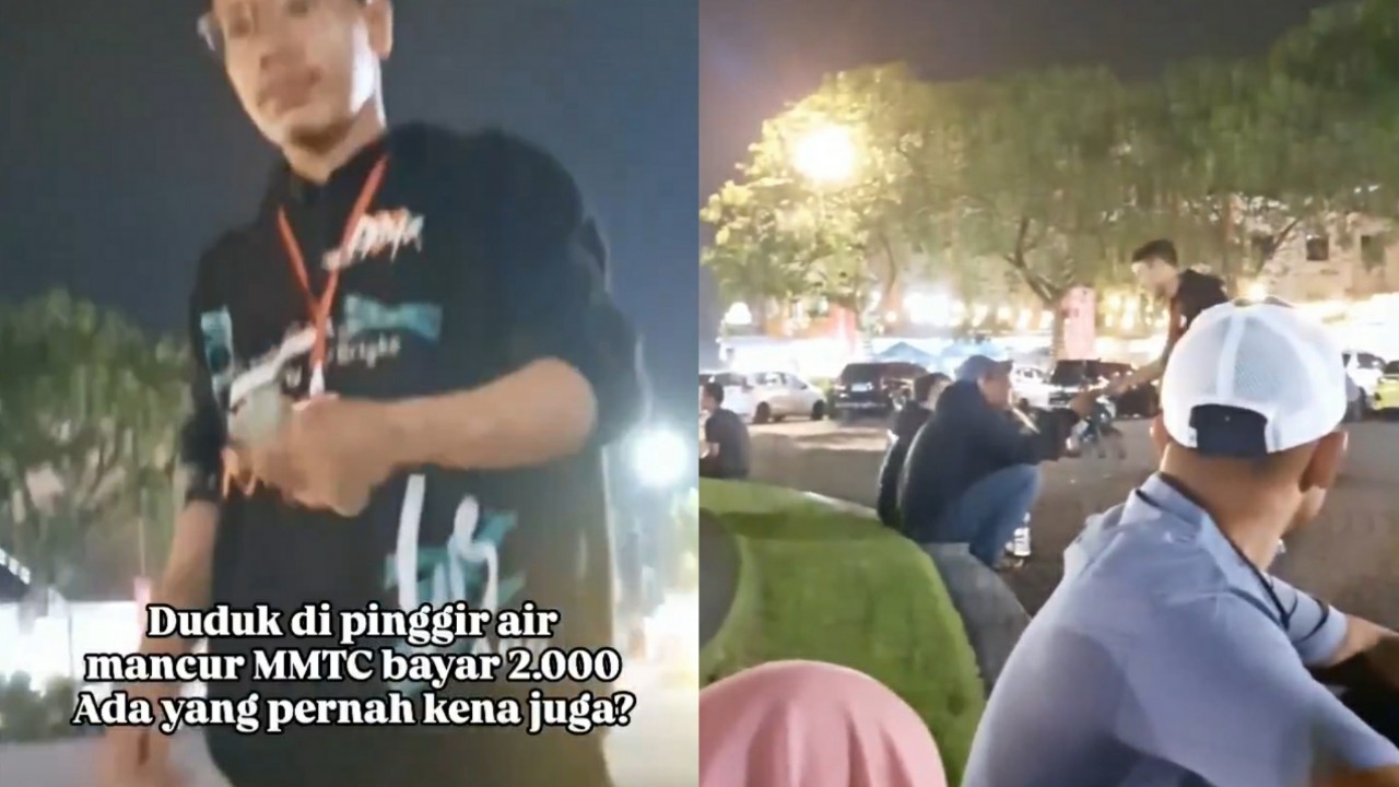 Viral Warga Duduk di Kawasan Air Mancur MMTC Medan Kena Pungli Rp 2.000