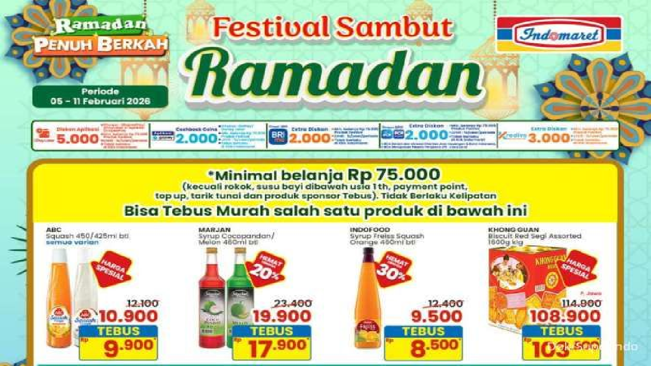 Daftar Promo Indomaret Menjelang Ramadhan 2026: Ada Kurma Murah Meriah
