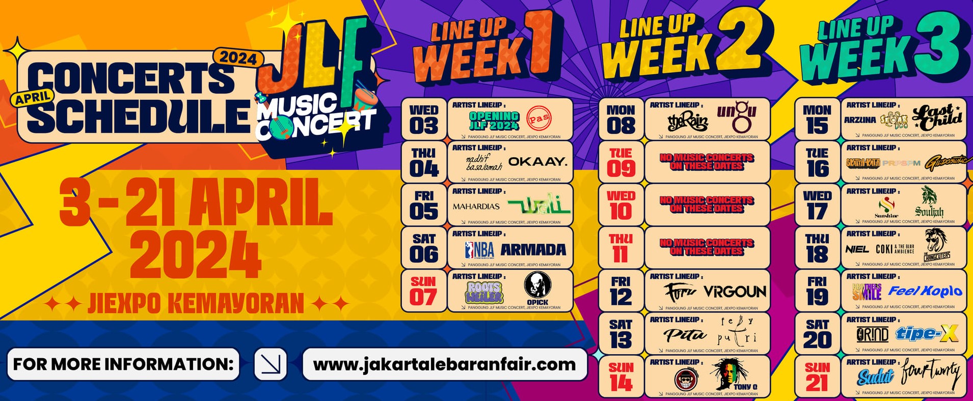 Yuhu! Catat Konser Musik di Jakarta Lebaran Fair 2024, Jangan Sampai Ketinggalan