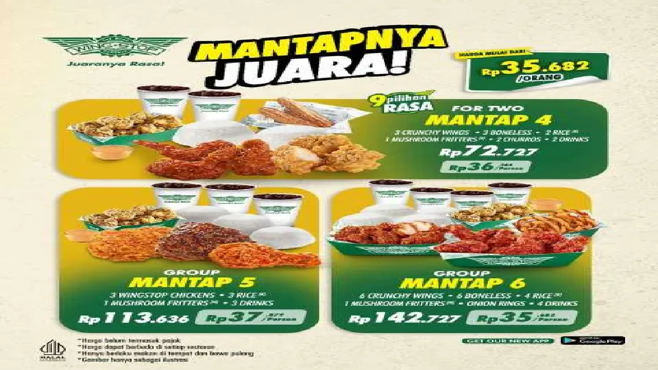 SIKAT HABIS! Ada 6 Promo Wingstop Terbaru: Makan Ramean Lebih Hemat