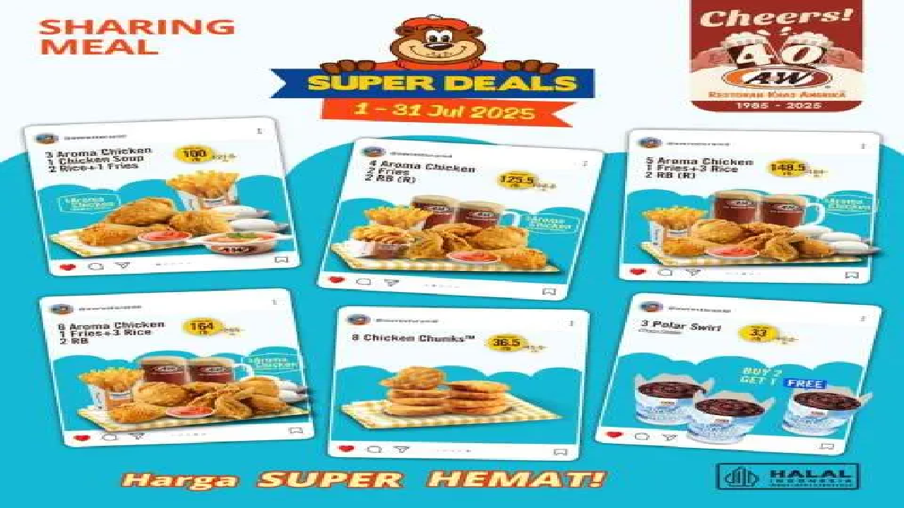 6 Paket Promo A&W yang Aktif Sampai 31 Juli 2025, Ambil Sekarang Juga Ya!