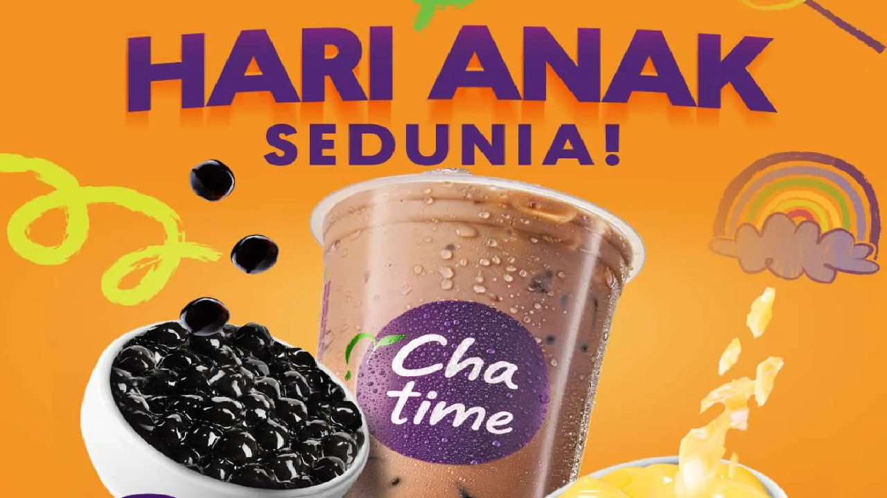 Mau Jajan Chatime Edisi Hari Anak Sedunia? Bisa Dapat Free Topping Favorit, Begini Caranya
