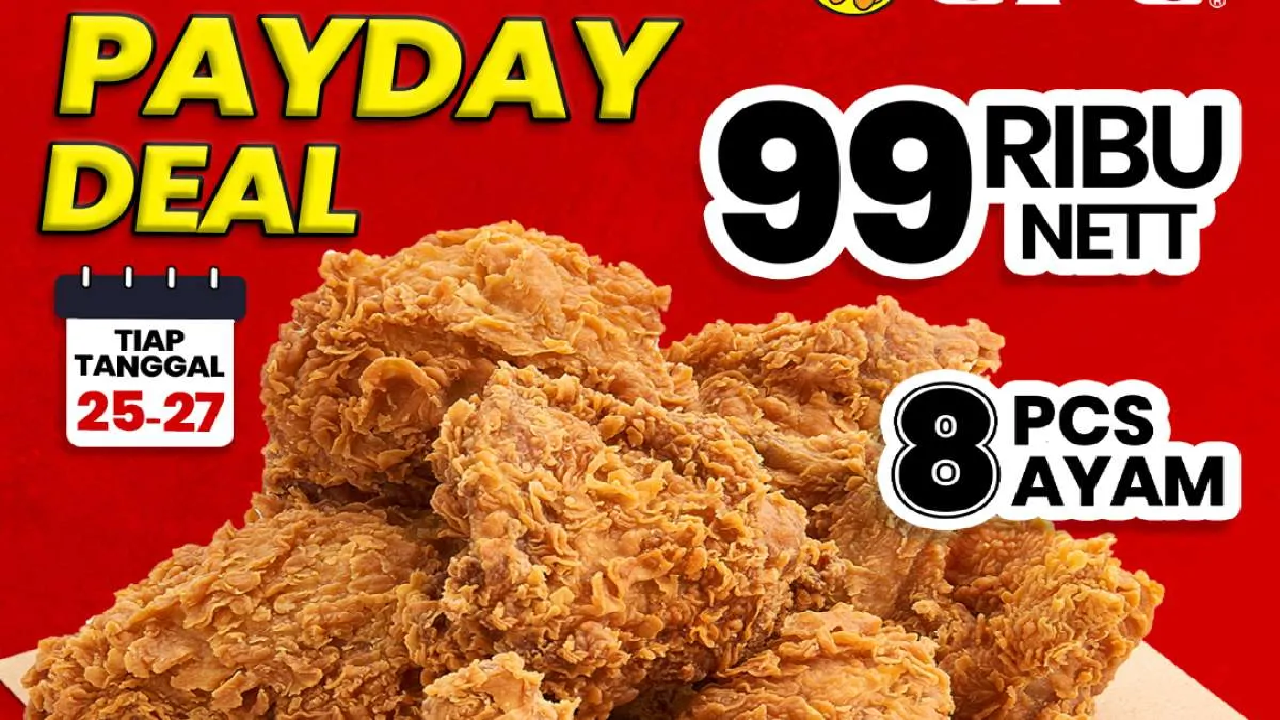 Promo CFC Payday Deal 25-27 September: 8 Ayam Renyah Bayar Rp 99.000!
