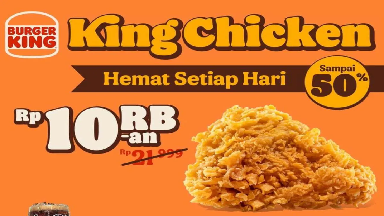 Makan Jadi Hemat! Serbu Sekarang Promo Burger King : Ada Diskon Burger Hingga  50 Persen