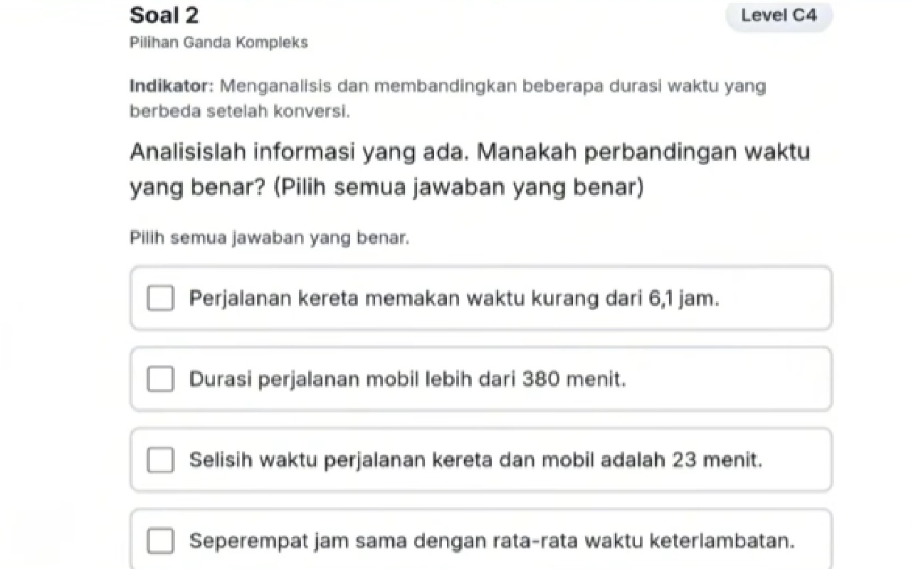 Bocoran Soal TKA Matematika 2026: Trik Cepat Menghitung Waktu Perjalanan dan Satuan!