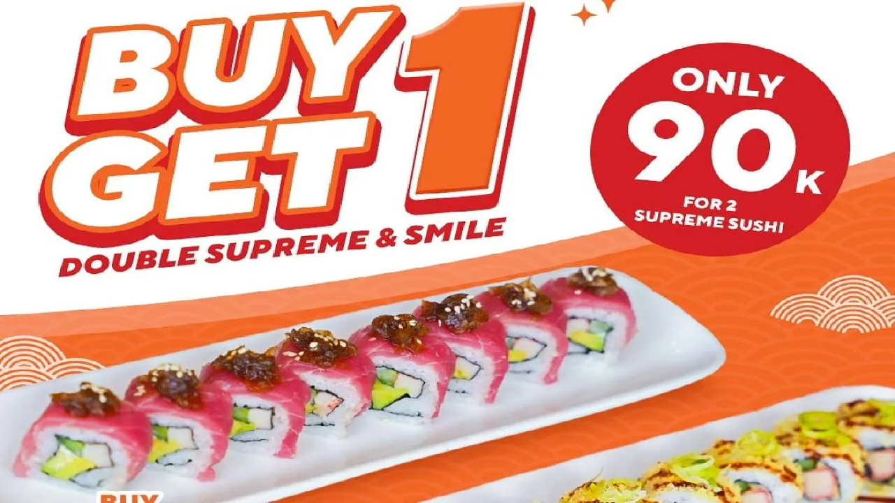 Promo Genki Sushi Buy 1 Get 1 Cuma 13–17 Oktober 2025, Intip 3 Opsi Paket Hemat
