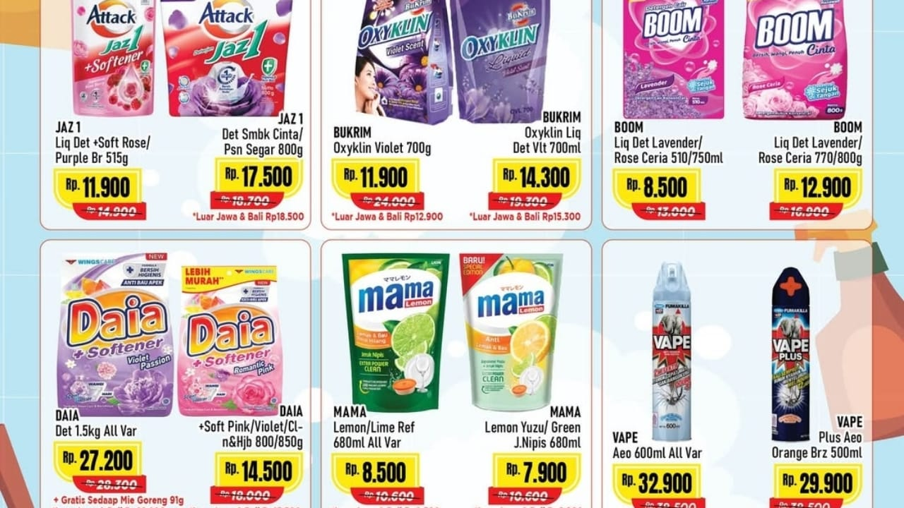 Emak-emak Full Senyum! Sikat Promo Home Care Alfamart Selasa 3 Juni 2025: Mama Lemon Cuma Rp 8.900 680ml